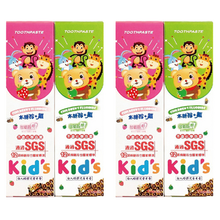 T.KI 白人 蜂膠兒童牙膏2入組, 含氟, SGS認證, 160g, 2組