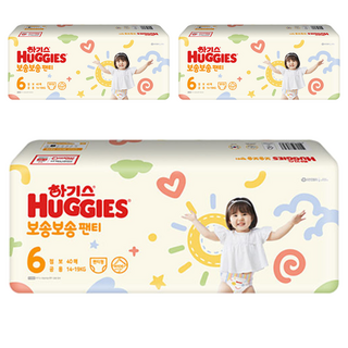하기스 보송보송 팬티형 기저귀 남여공용, 6단계, 120매