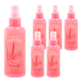 Kameria 100%濟州島粉紅蘆薈保濕噴霧 保濕加倍 6種植物萃取 肌膚長效水潤 瞬間潤澤, 150ml, 6瓶