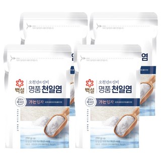 CJ BEKSUL 白雪 五千年神秘細顆粒天日鹽, 250g, 4個