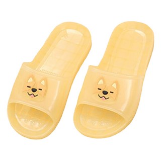 TAY SONG 太松 造型動物浴室拖鞋 2cm加厚 隔絕濕氣 有效防滑 好清洗, 黃柯基, 1雙