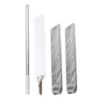 葉子小舖 超細纖維鋁合金除塵撢 顏色隨機 輕巧耐用 可伸縮, 1組