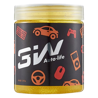 Carman 魔力大容量 汽車萬能清潔除塵軟膠 250g, 鍵盤縫隙果凍膠 金色, 1罐