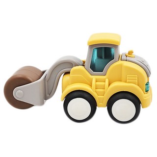 PUKU 藍色企鵝 樂玩按壓慣性工程車 壓路機 小巧精緻 免電池 減噪不易滑, 14 x 7 x 8cm, 1個