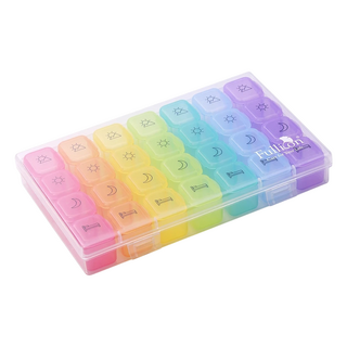 Fullicon 護立康 便攜式7日彩虹保健盒 PP塑料材質 台灣設計, 1個