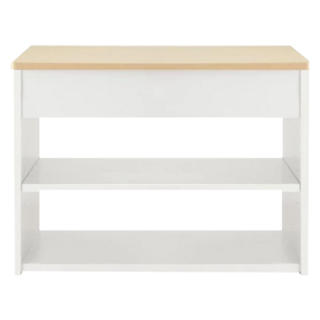 HOPMA 合馬家具 掀蓋式穿鞋椅, 可調式門板活頁, 上方掀蓋收納空間, 下方開放置物空間, 楓木配白