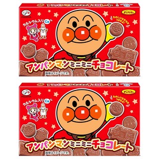 FUJIYA 不二家 麵包超人 麵包造型迷你可可, 40g, 2盒