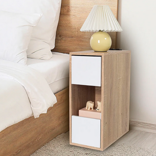 CHIFUN SENHUO 祈樂森活 白日夢床頭櫃 7.3kg, 無插座款 棕色, 1個