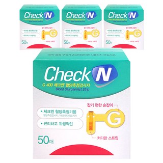 일동제약 G 400 체크엔 혈당검사지, 50개입, 4개