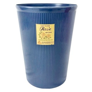 Polywise 翰庭 玫瑰紙林 垃圾桶, 藍色, 2個