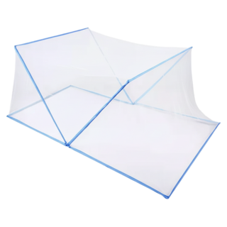 免安裝密網可折疊無底蚊帳 兒童款, 藍色