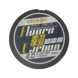 RONiN 獵漁人 韌 純碳纖線 小盤包裝 子線 前導線 卡夢線 路亞線 隱形線 釣線, 透明色, 1個