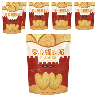 School of Cookie 台灣優格餅乾學院 愛心蝴蝶派, 230g, 6包