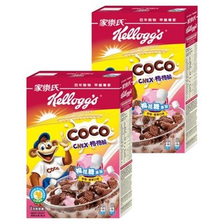 家樂氏 COCO 可可猴 格格脆棉花糖 穀物脆片, 300g, 2盒