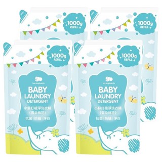 les enphants 麗嬰房 小蘇打植淨洗衣精 補充包 雲朵棉花香, 1kg, 4包