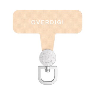 OVERDIGI 360旋轉掛繩墊片, 粉橘色, 1個