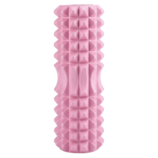 LUNAFIT 狼牙凸點按摩指壓瑜珈滾筒, 1個, 粉色