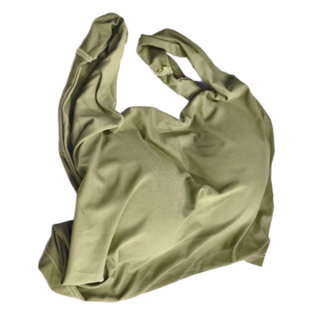 B714 冰絲寬肩方領背心，綠色, F