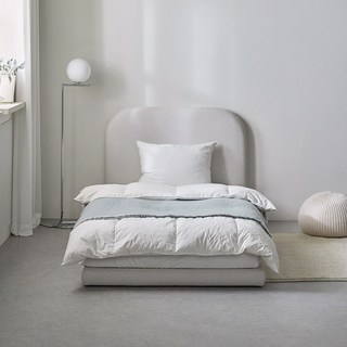 우아미 쿠나 저상형 아쿠아텍스 패브릭 침대 프레임 단품 방문설치, 아이보리