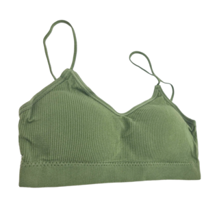 爆好搭細肩甜美螺紋V領小可愛 B628 綠色 3件組, 30 x 28cm