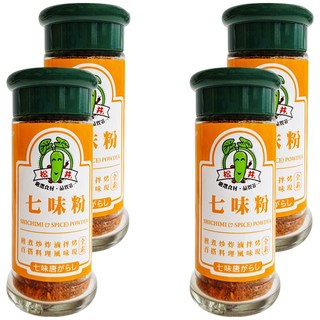 松井 七味唐辛子粉 台灣產, 25g, 4瓶