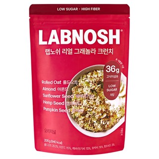 Labnosh 格蘭諾拉麥片 原味, 1個, 200g