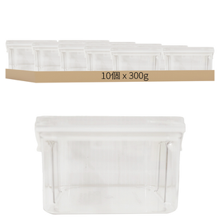 密封保鮮盒 460ml 300g, 10個, 10 個容器 + 10 個蓋子