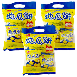 安堡 地瓜餅 酥脆奶香濃 採用新鮮地瓜, 220g, 3袋