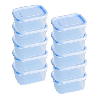 말랑핏 휘어지는 냉동실 정리용기, 10개, 250ml