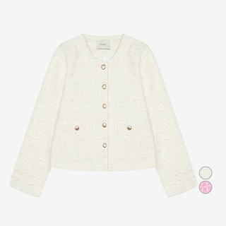 VIKI 女款花呢流蘇雙口袋外套 TKJAB2103