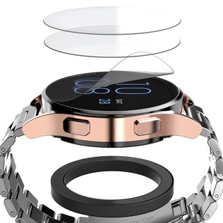 구스페리 갤럭시워치 풀커버 자가복원 TPU 액정보호필름 3매, 투명, 3개