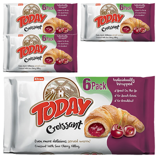土耳其 TODAY 可頌麵包櫻桃味 270g 獨立包裝方便攜帶 早餐下午茶點心推薦, 4包