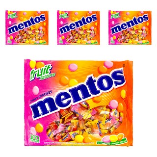 mentos 曼陀珠 獨立包裝曼陀珠 綜合水果口味, 810g, 4袋