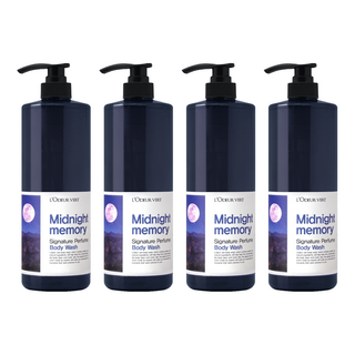經典香水沐浴露 午夜回憶款, 1kg, 4瓶