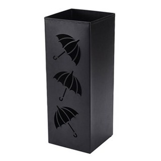 Anplus 四角鐵製大容量雨傘架, 黑色, 1個