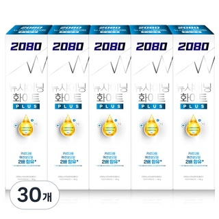 2080 New Shining White Plus牙膏, 30個, 140g