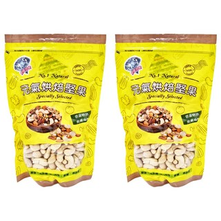 品鮮生活 原味特大腰果家庭號 600g, 2包