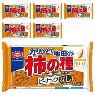 龜田製菓 只有柿種米果, 135g, 6個