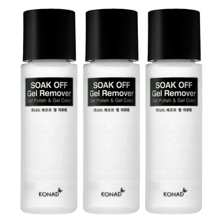 KONAD 凝膠專用卸甲液 草莓 含維生素E 保濕, 100ml, 3瓶