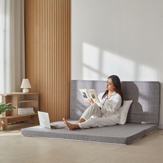 sky shop韓國製造敏感優質3層折疊式床墊, 15cm, 公共灰