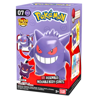 POKEMON 精靈寶可夢 正版耿鬼組裝可動公仔，附贈精靈球膠囊，可擺出生動姿勢, 1個