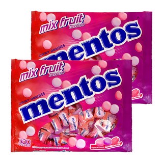mentos 曼陀珠 獨立包裝曼陀珠 綜合水果口味, 810g, 2袋