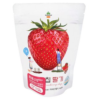 Ssalgwaja 米餅村 無添加寶寶水果脆片 草莓口味, 13g, 1包