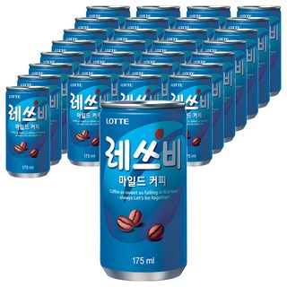 레쓰비 마일드 캔커피, 175ml, 60개