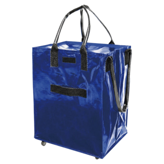 bebehome 防潑水摺疊編織收納推車, 藍色, 1個