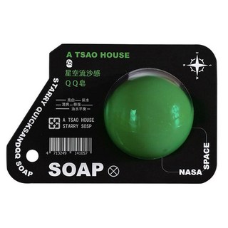 A TSAO HOUSE 阿皂屋 星空流沙感QQ皂 適用於敏感性皮膚 草本植萃, 45g, 1個