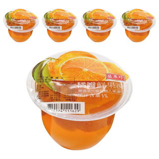 盛香珍 橘瓣鮮果凍, 180g, 5個