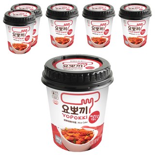 YOPOKKI 辣炒年糕杯 甜辣味, 140g, 6個