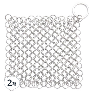 Living Mango SUS316不鏽鋼廚房方形鋼絲絨 10 x 10 cm, 2個, 1入