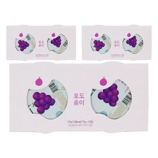 Ecomom Meal 嬰幼兒山村布丁 2入, 3套, 150g, 葡萄串